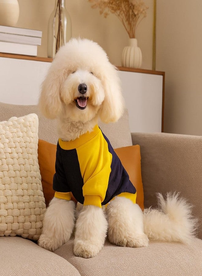 Zigly Lifestyle Winterized Duotone Dog Sweatshirt Yellow-XS-(30cm)| Cozy Warm Pet Clothing|Cozy Warm Wear for Dogs - Image 3